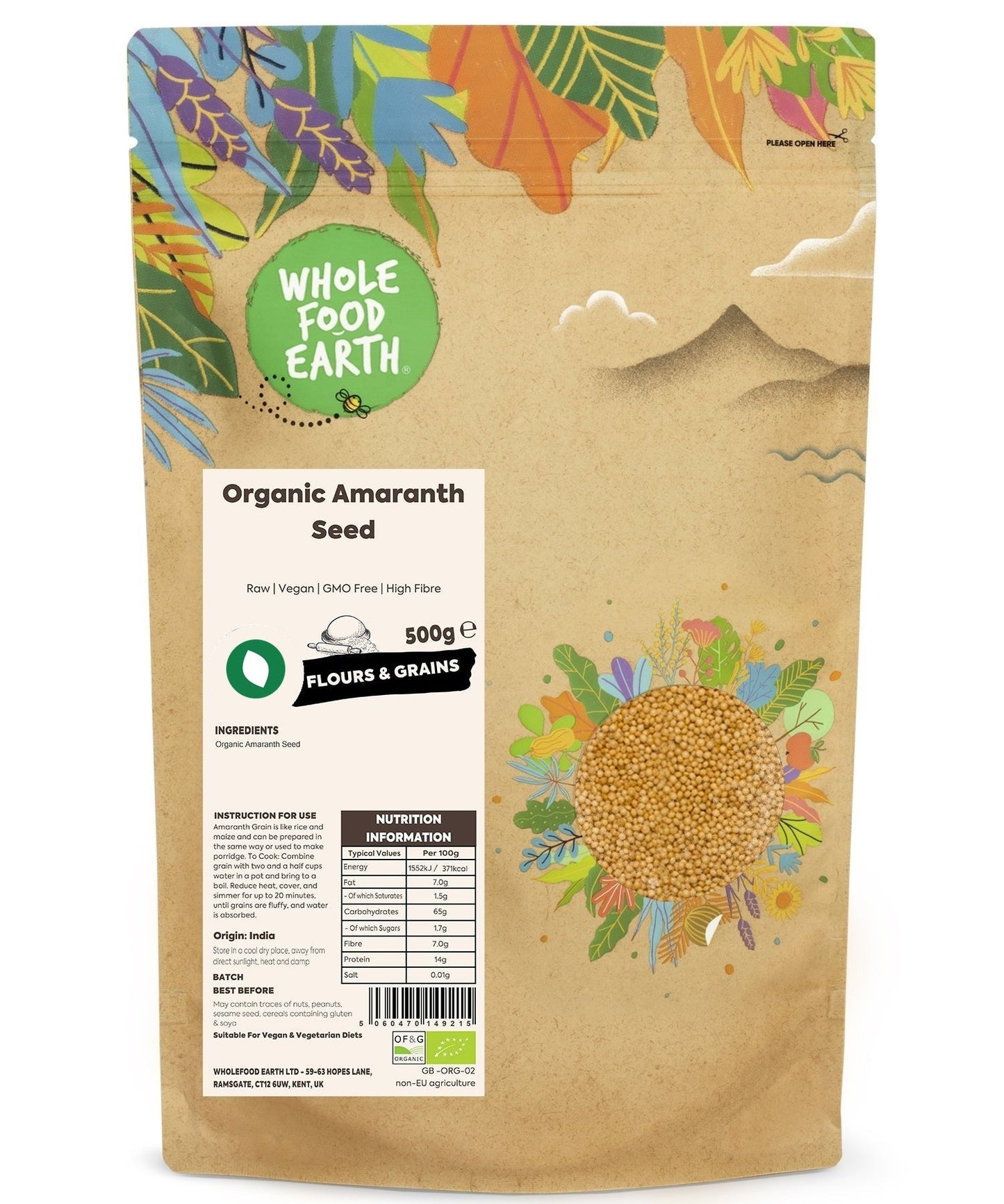 Organic Amaranth Seed