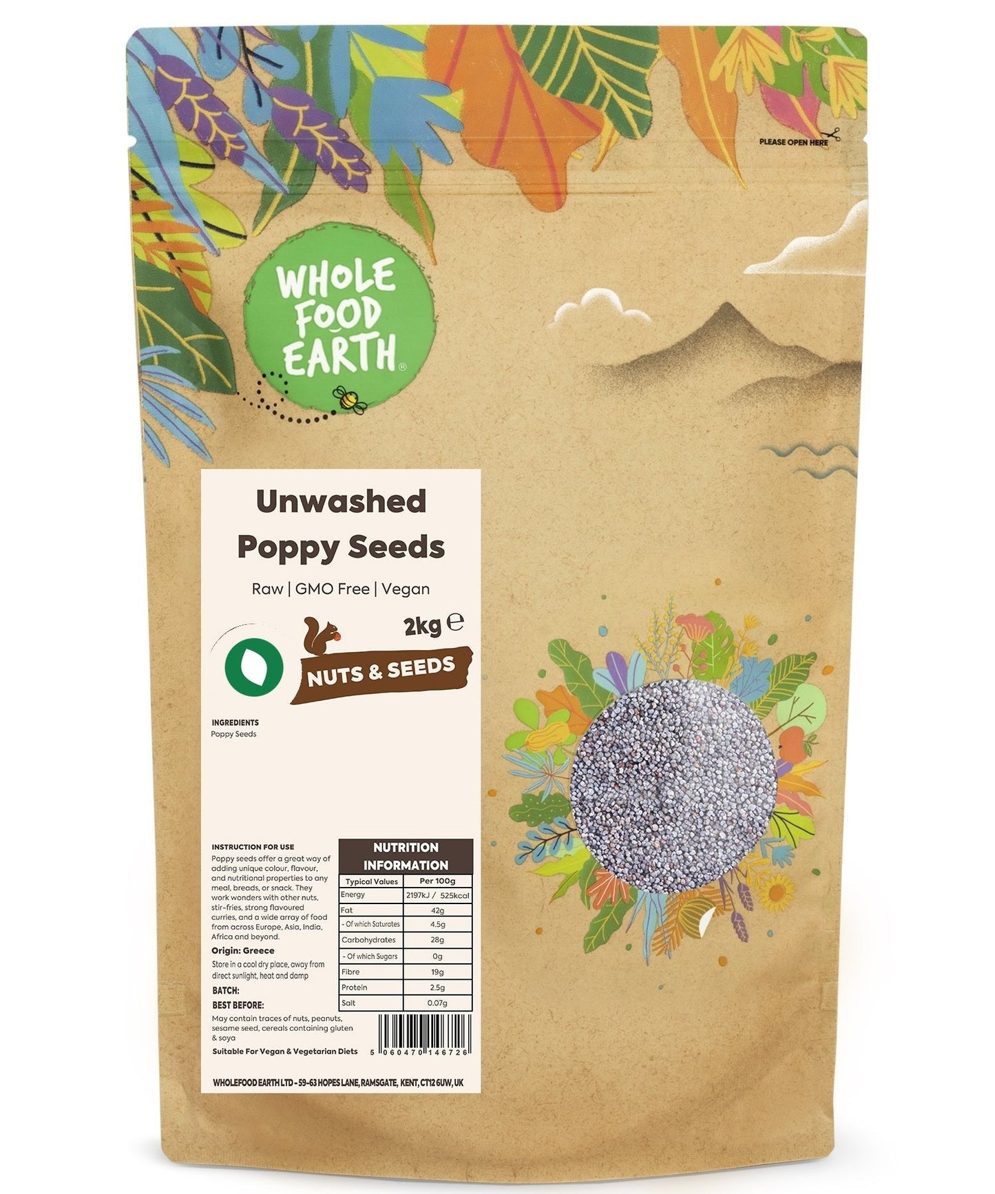 Unwashed Poppy Seeds