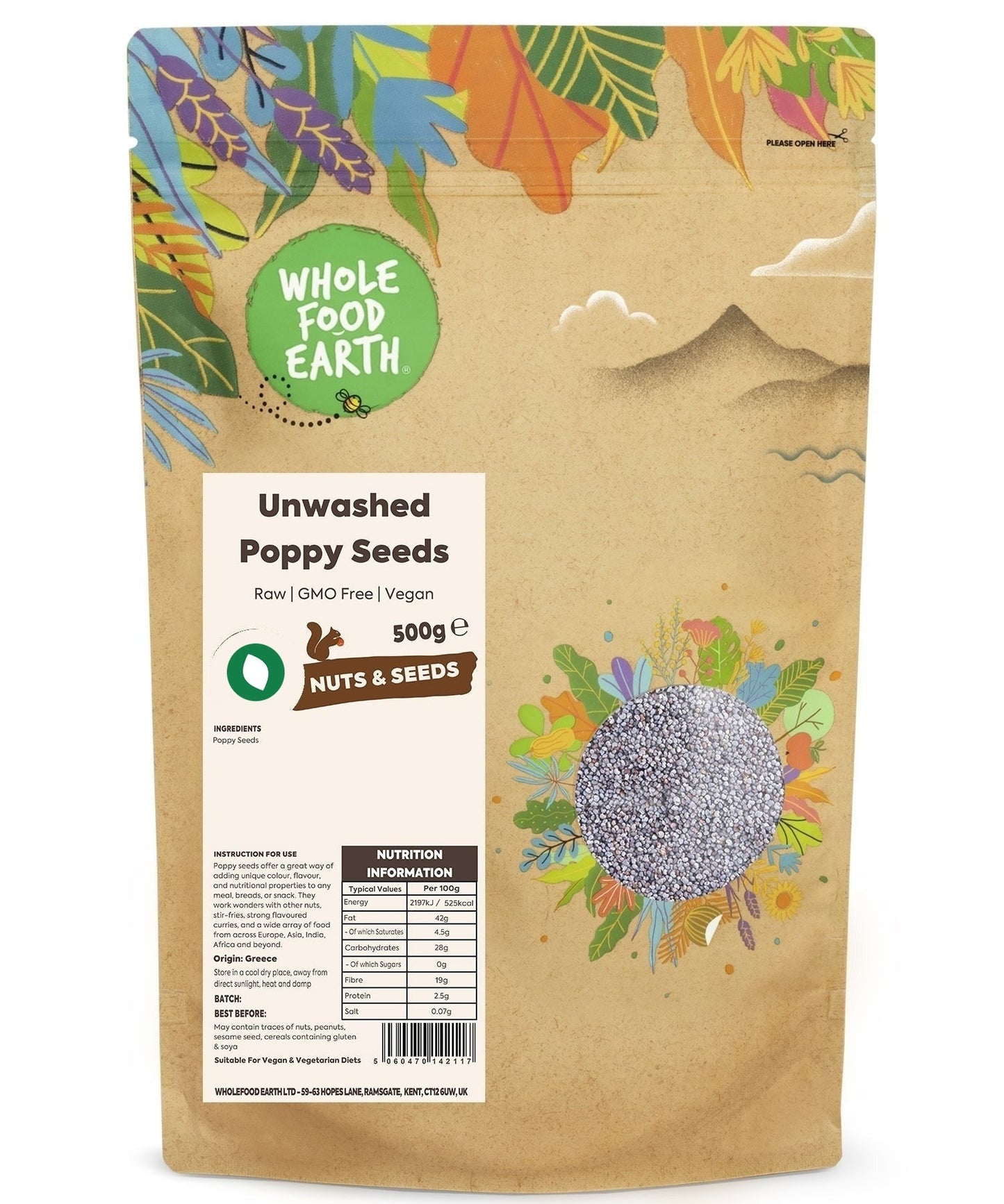 Unwashed Poppy Seeds