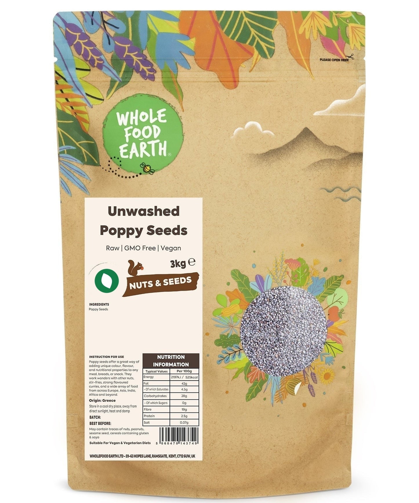Unwashed Poppy Seeds