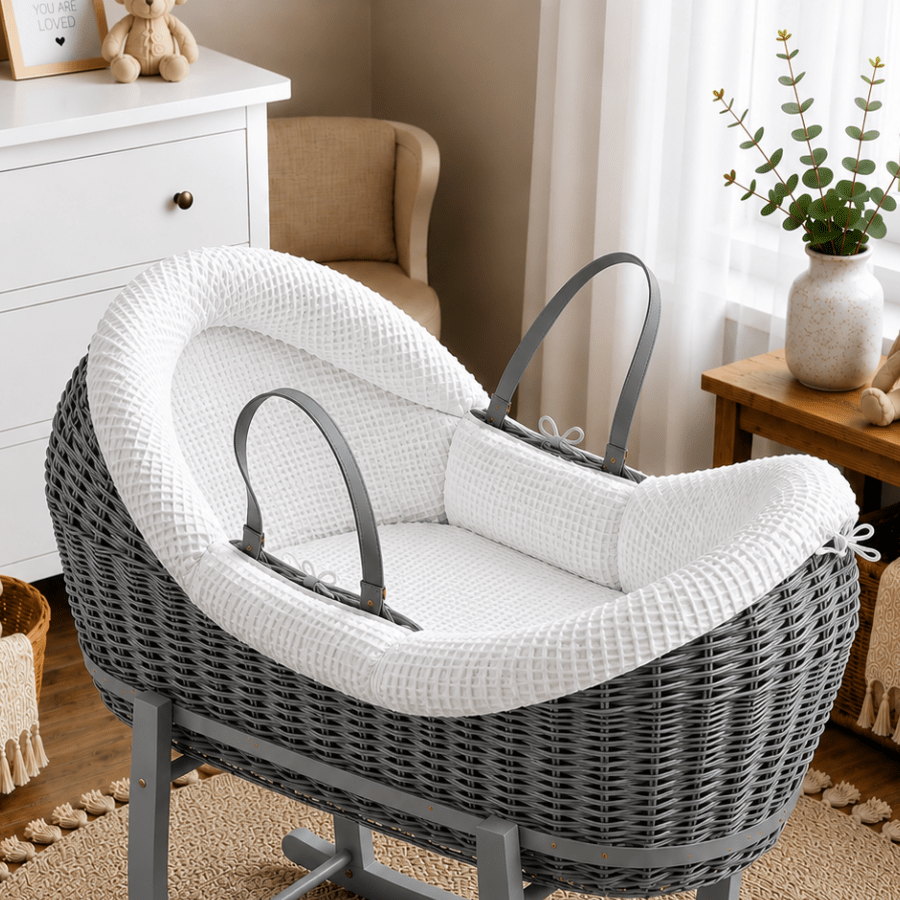 Wicker Pod Baby Deluxe Moses Basket-No stand included