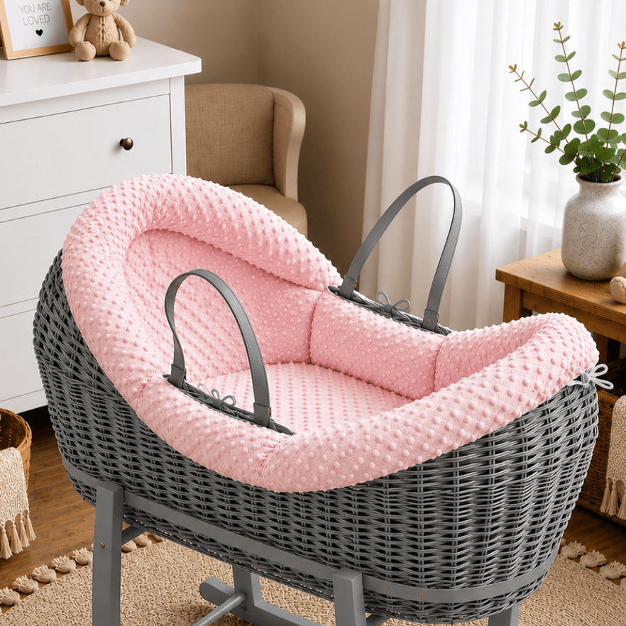 Wicker Pod Baby Deluxe Moses Basket-No stand included