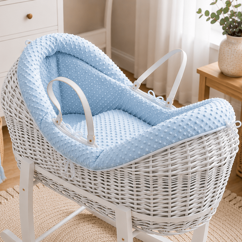 Wicker Pod Baby Deluxe Moses Basket-No stand included