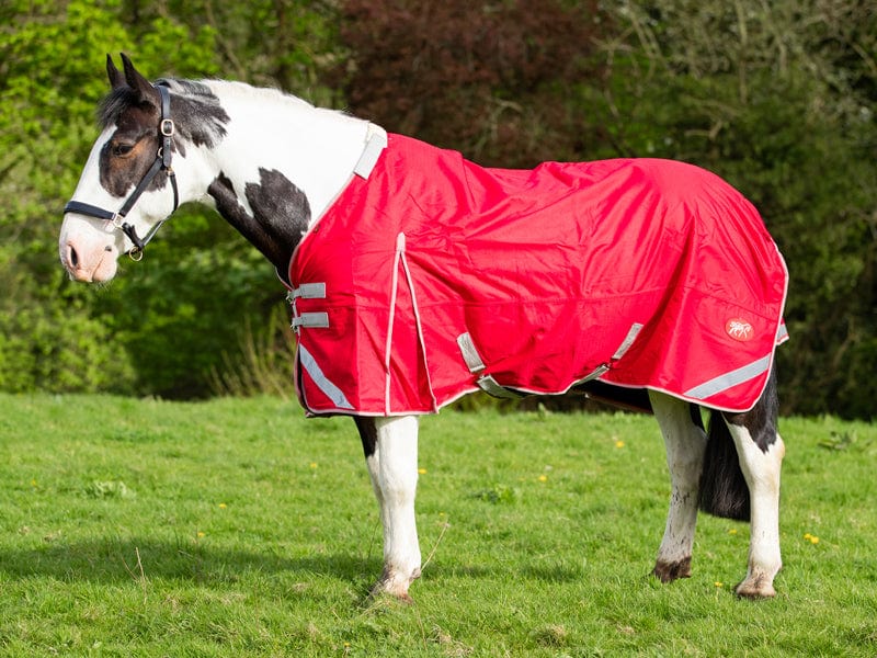 WIDE FIT 0g Detachable Neck Turnout Rug - Red