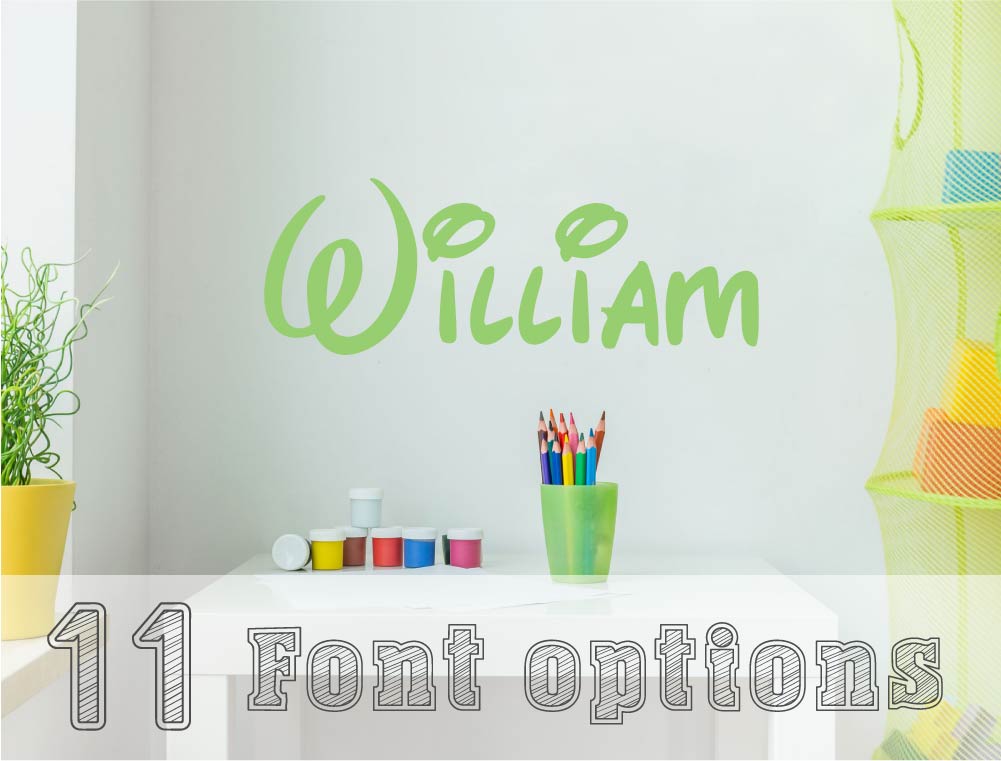 Name Wall Stickers – Personalised Vinyl Decals for Bedrooms & Nursery