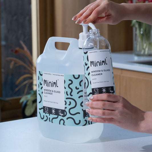 Miniml Mint Window & Glass Cleaner 5L Refill | Streak-Free Shine