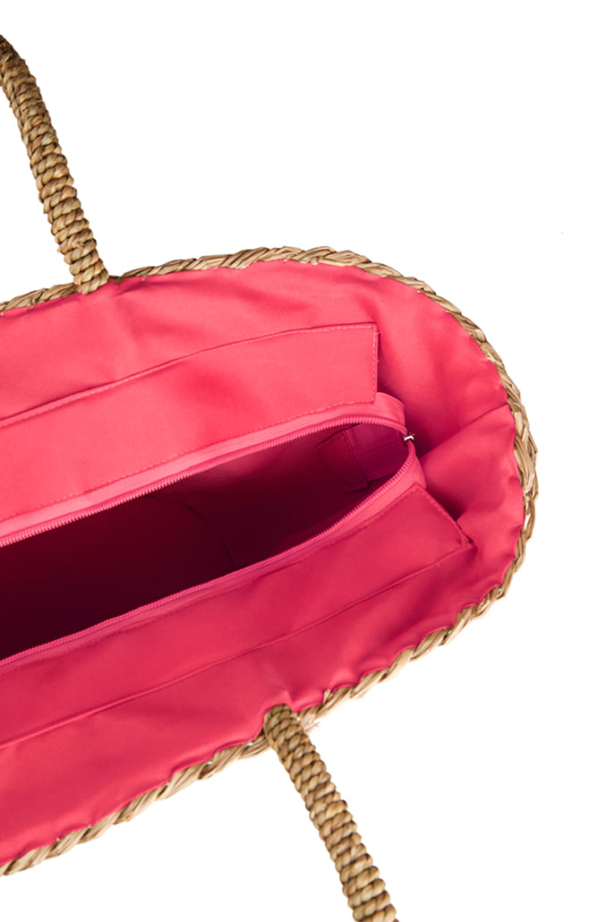 Louche Winnie Straw Bag With Watermelon