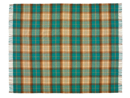 Winterton Merino Lambswool Throw - Jade