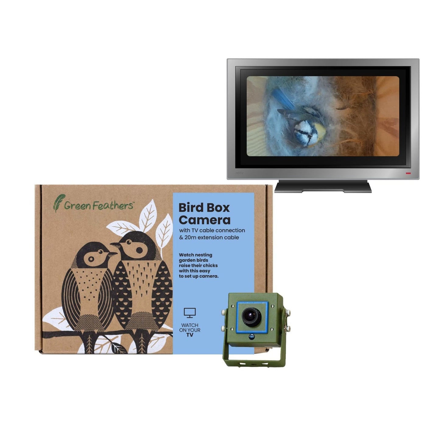 TV Connection Bird Box & Wildlife Camera with HDMI Adapter