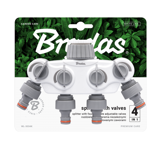 White Line 4-way Manifold with 1 "or 3/4" BSP Tap Connection