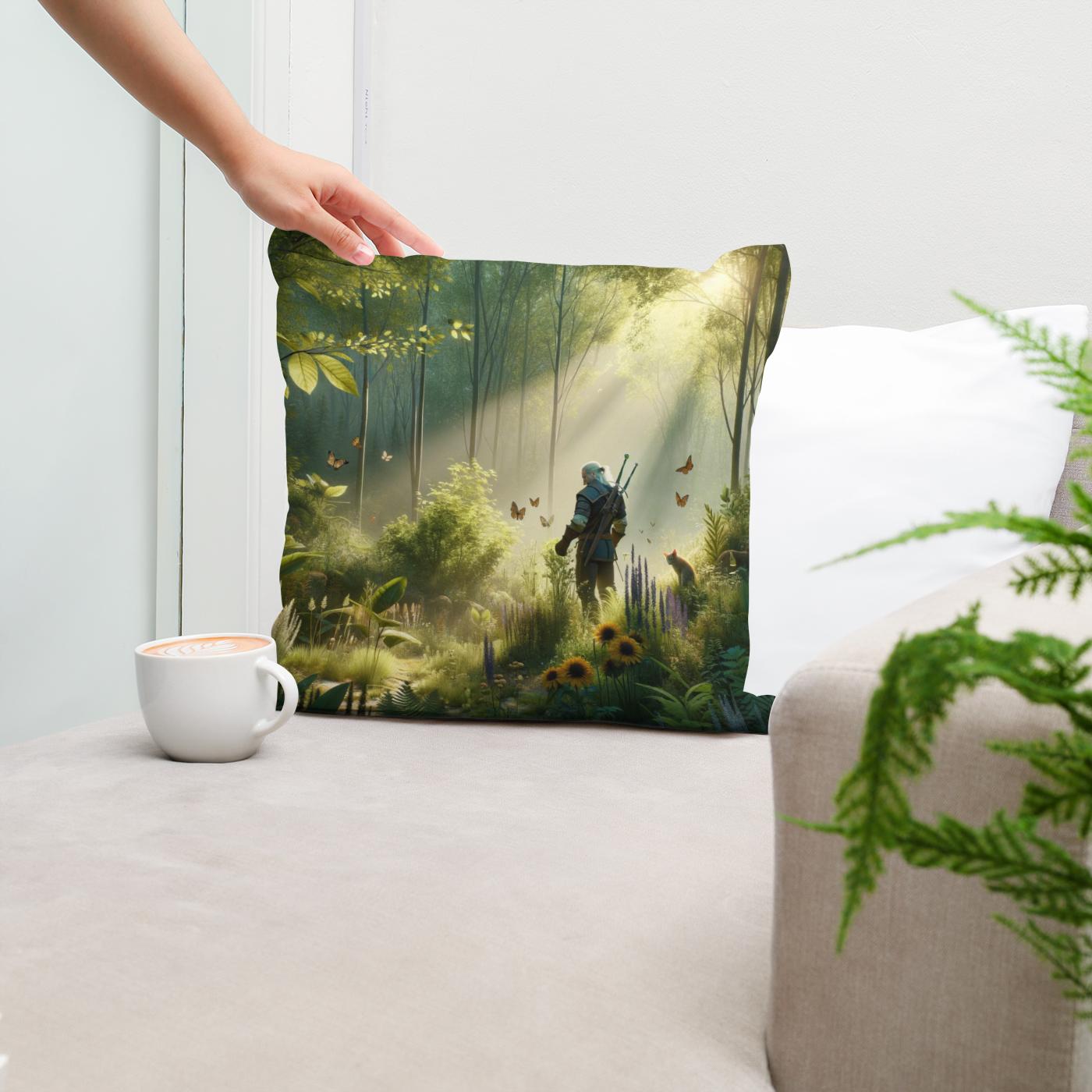 Whispering Forest Cotton Cushion