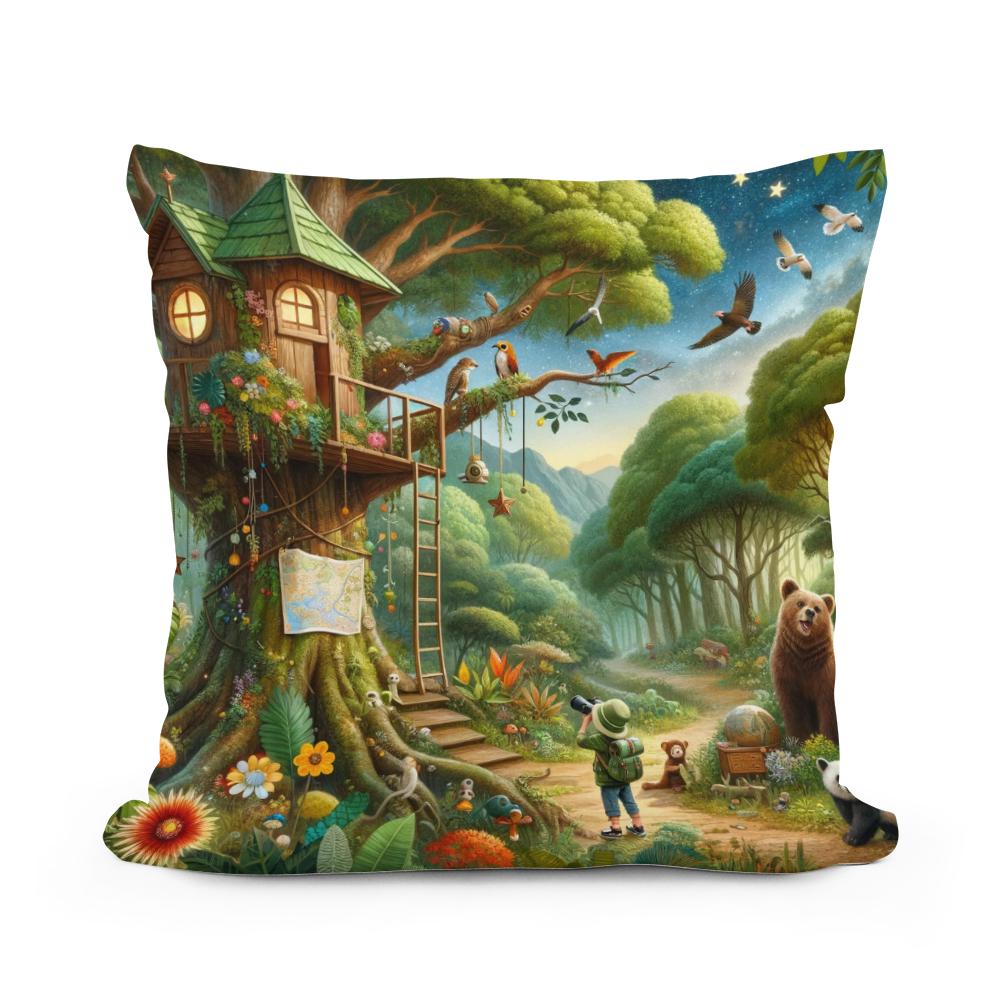 Jungle Adventure Cotton Cushion