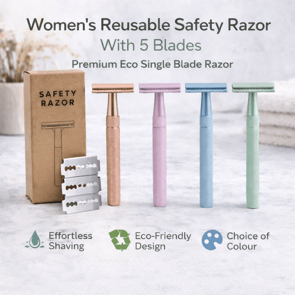 Premium Reusable Safety Razor for Women (Single Blade)