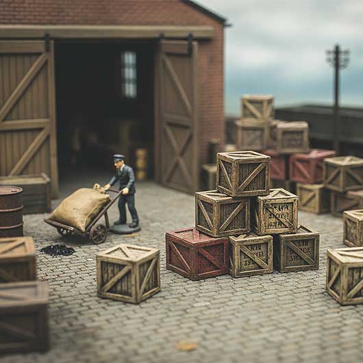 OO Scale Ready to Paint Wooden Crate
