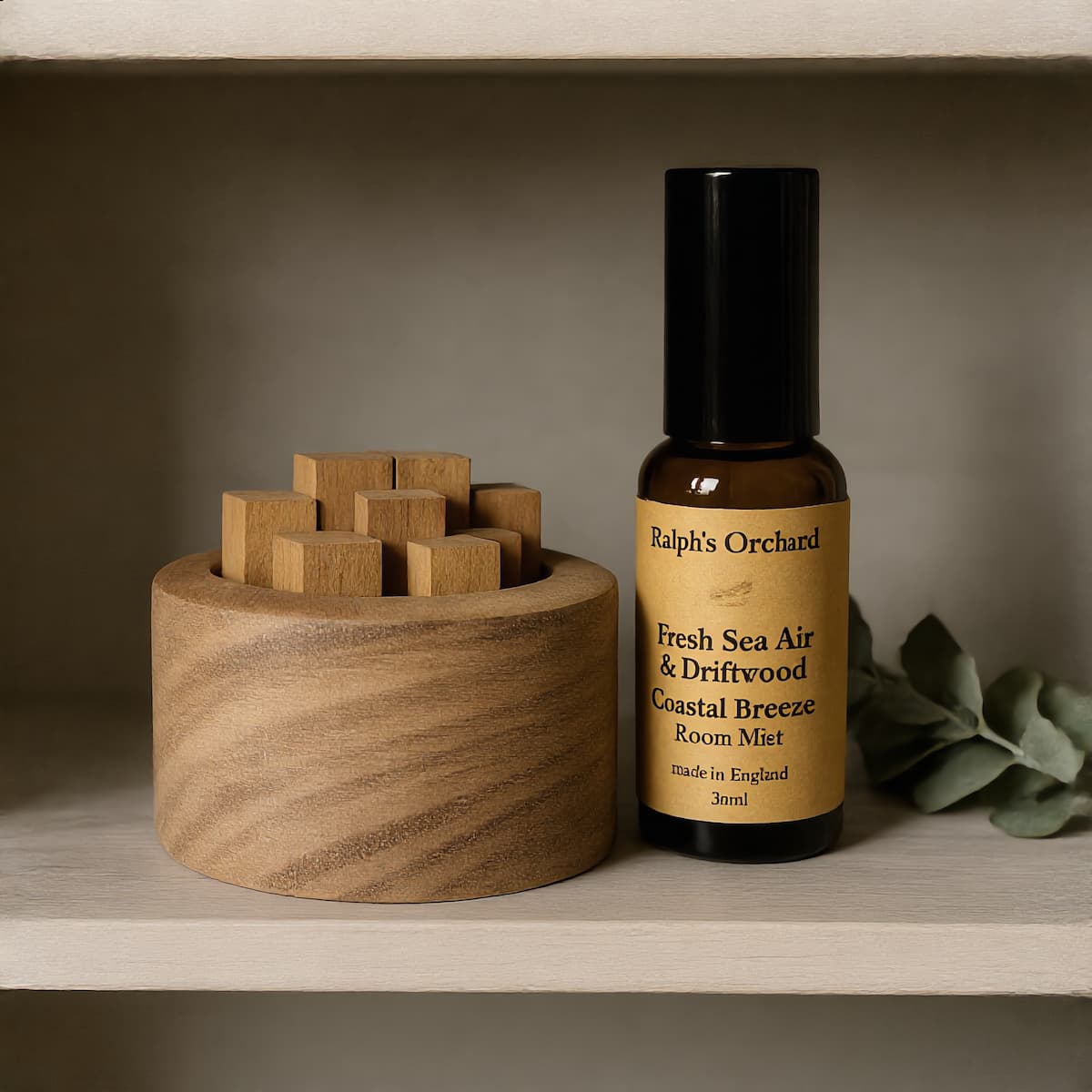 Wooden Diffuser & Room Mist Set | Flame-Free Home Fragrance