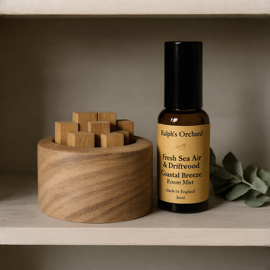 Wooden Diffuser & Room Mist Set | Flame-Free Home Fragrance