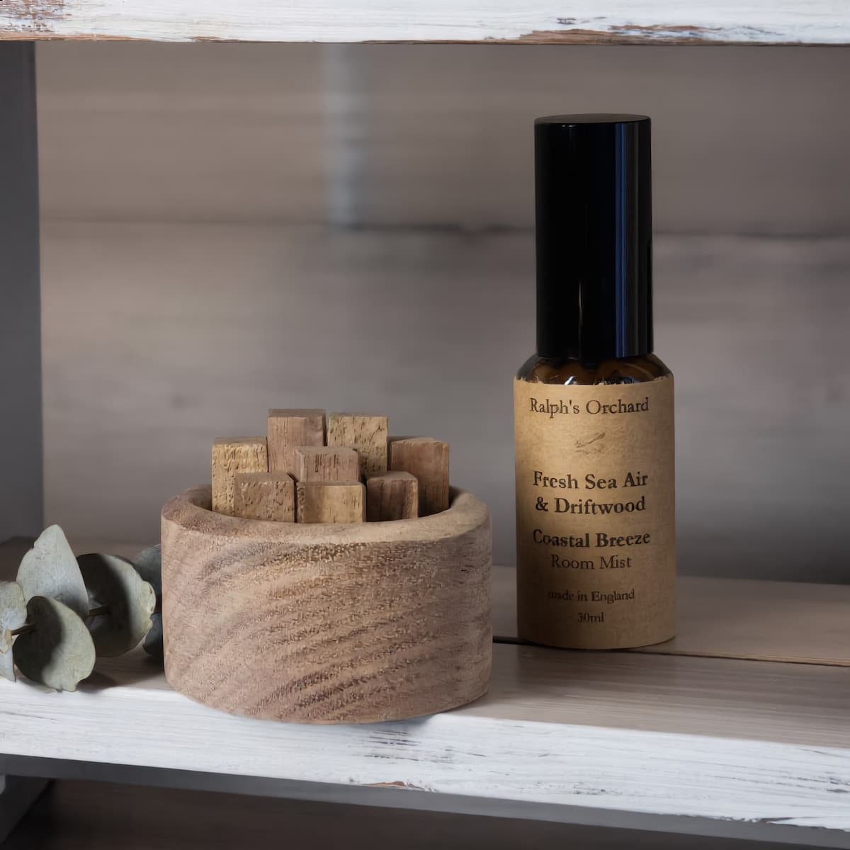 Wooden Diffuser & Room Mist Set | Flame-Free Home Fragrance
