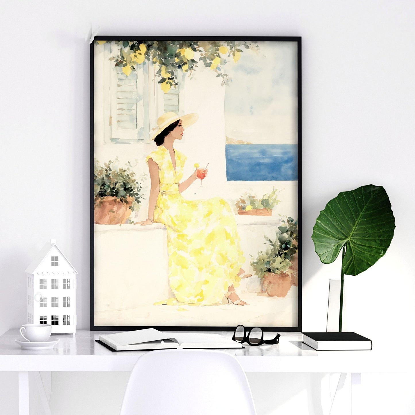 Workplace office decor | Set of 3 Italian Lifestyle Wall art Prints