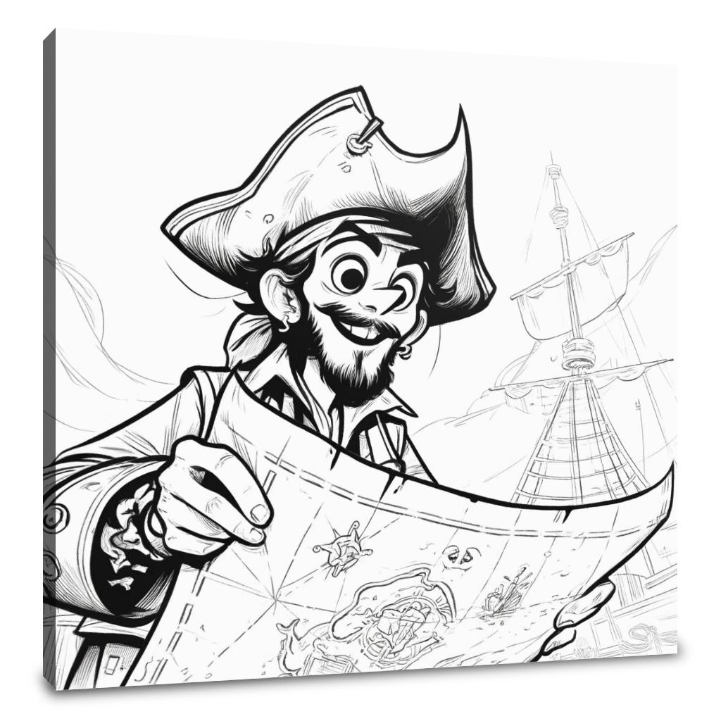 Whimsical Pirate Quest Canvas