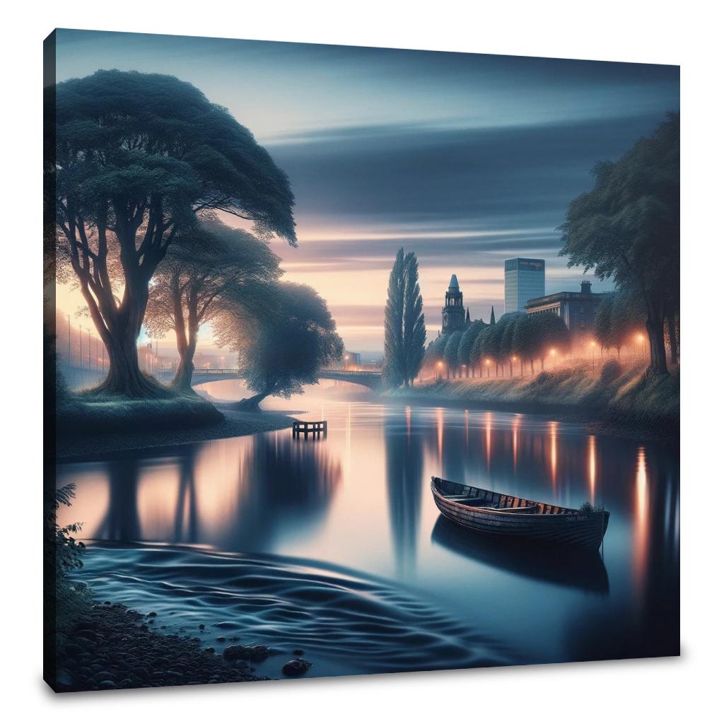 Belfast Whispers of the Lagan Canvas