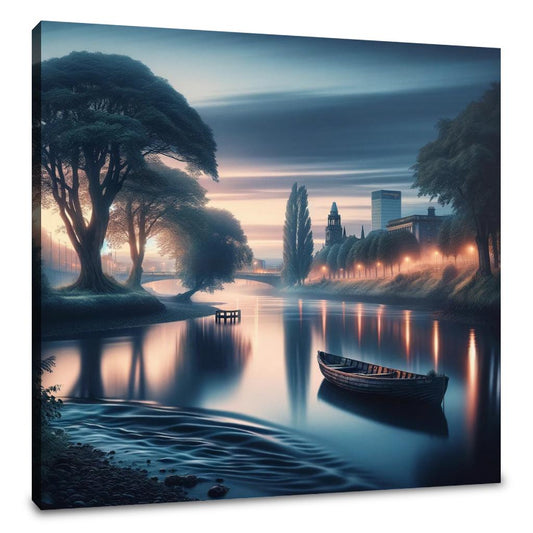 Belfast Whispers of the Lagan Canvas