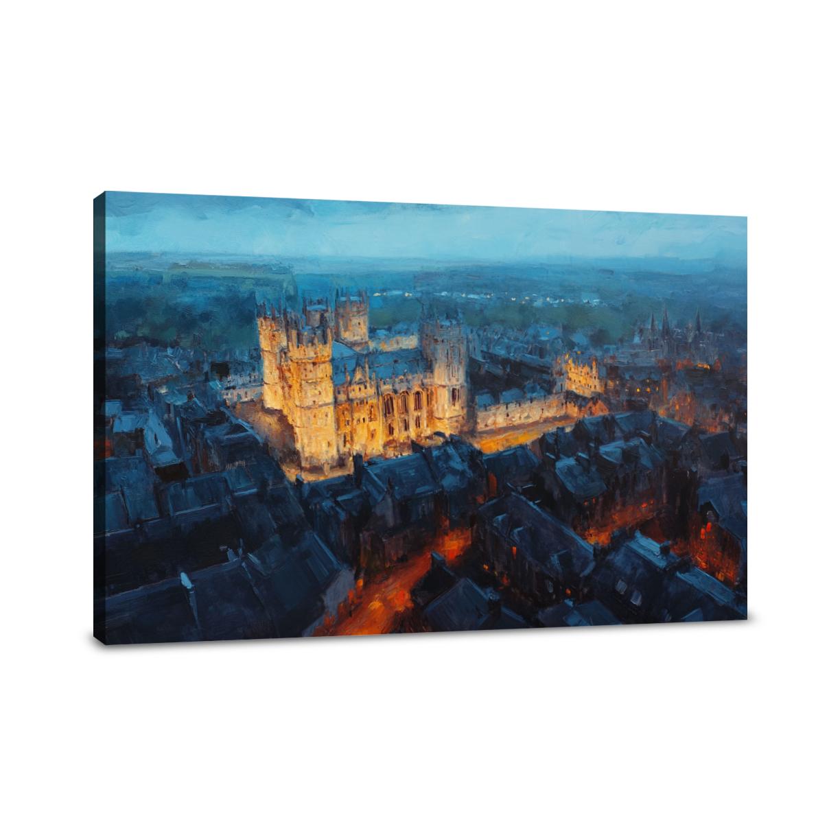 Lincoln Castle Twilight Canvas