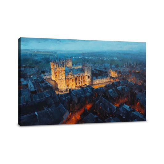 Lincoln Castle Twilight Canvas