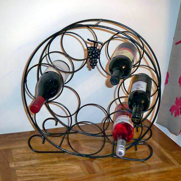 PoppyForge 7 Bottle Wine Rack