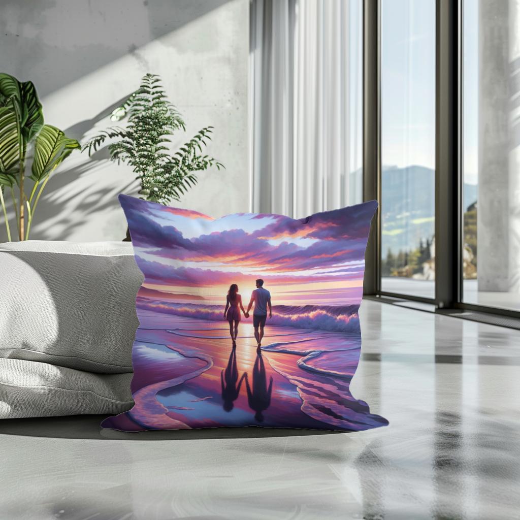 Seaside Embrace Cotton Cushion
