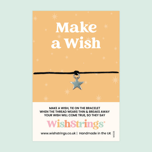 Make a Wish Bracelet – Positive Message Cotton Cord | Friendship Gift Card Included