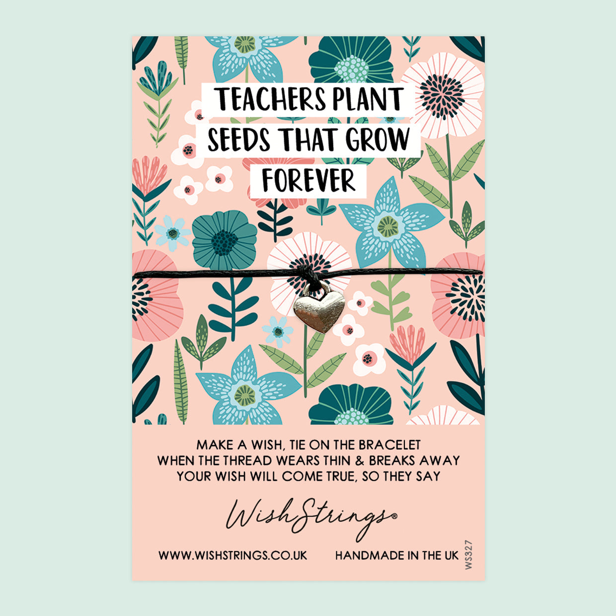 Teachers Appreciation Bracelet – Handmade Teacher Gift Ideas | End of Term Card Included