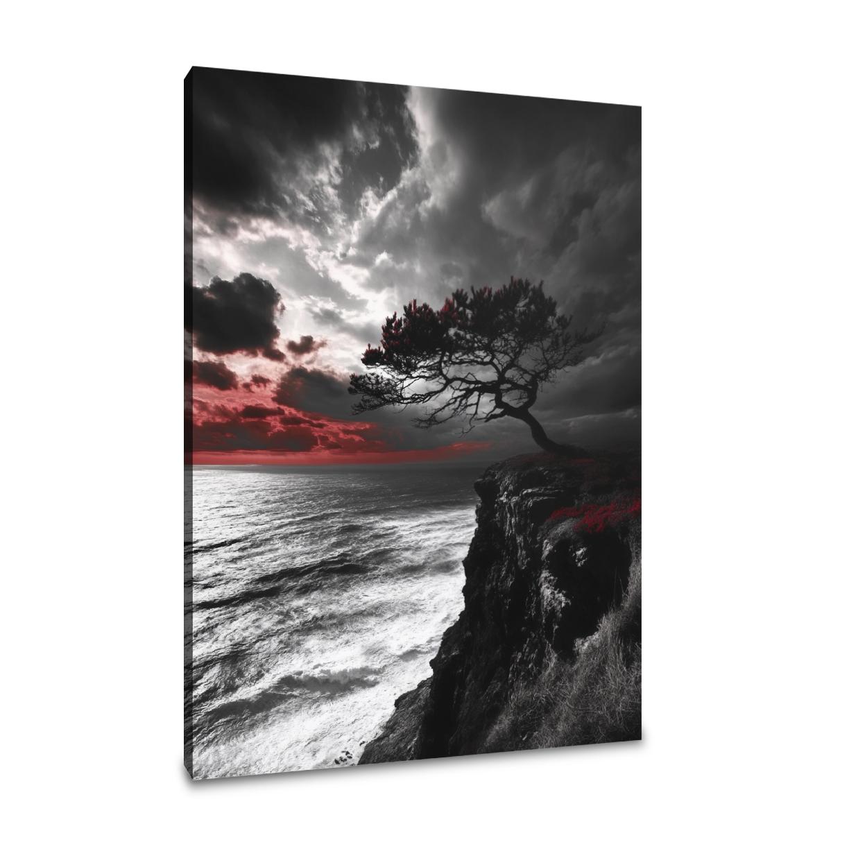 Passionate Sunset Tree Canvas