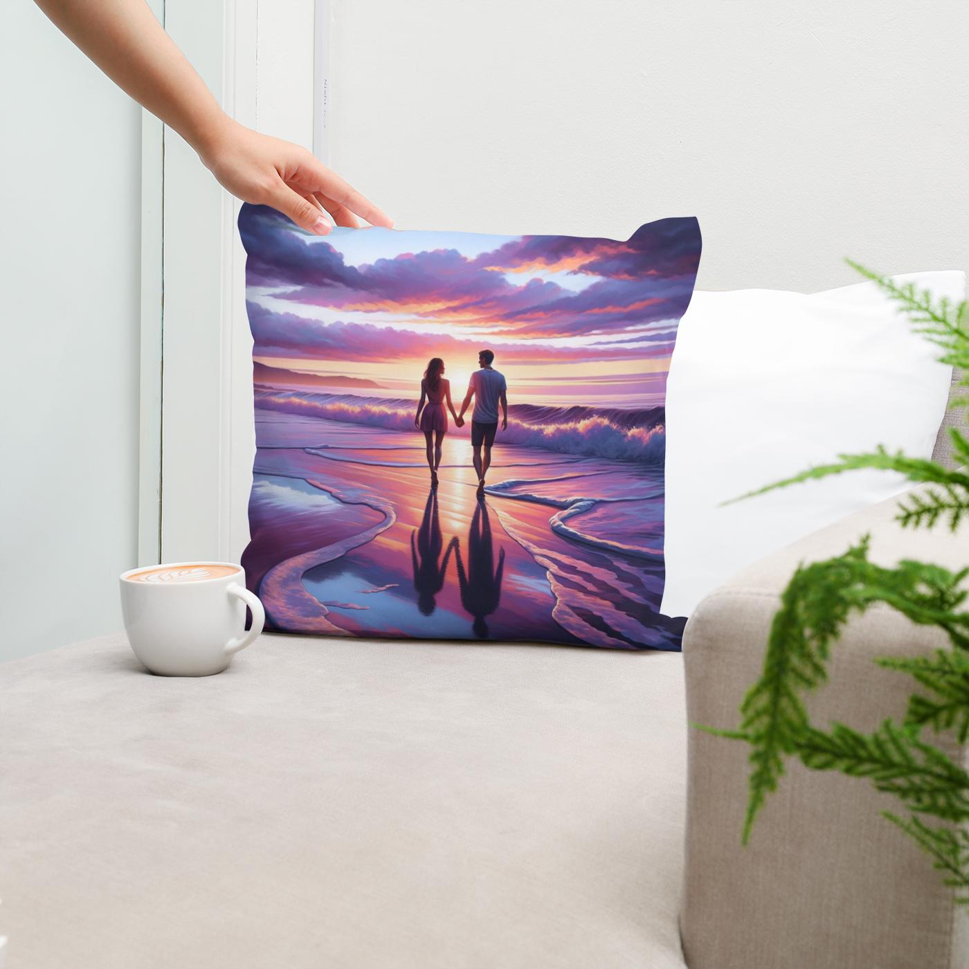 Seaside Embrace Cotton Cushion