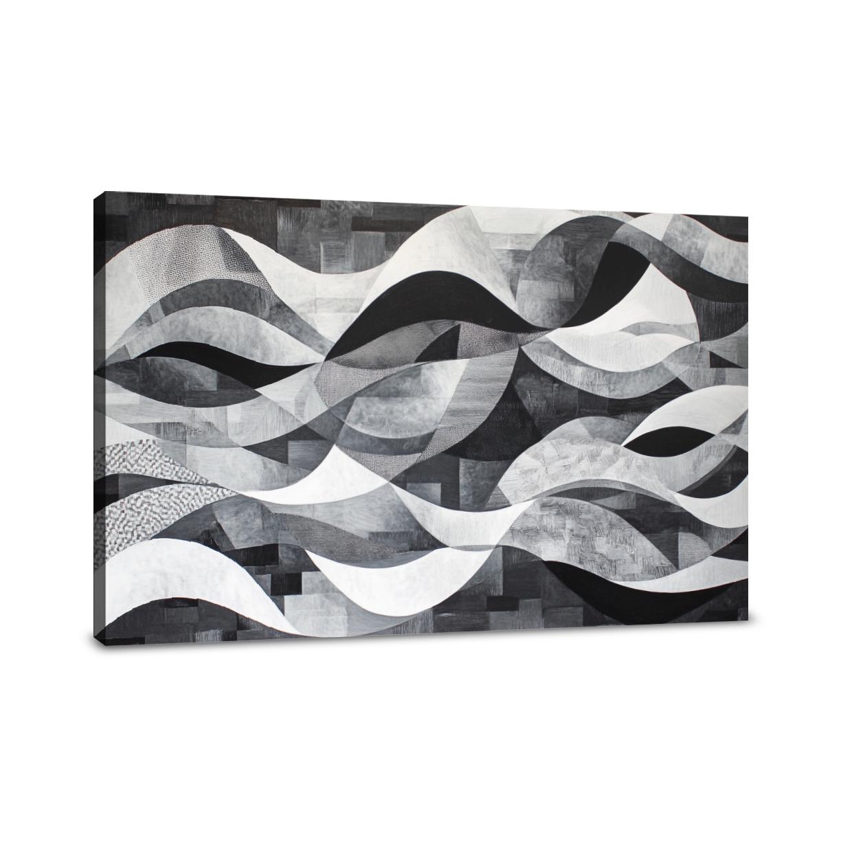 Monochromatic Waves Canvas