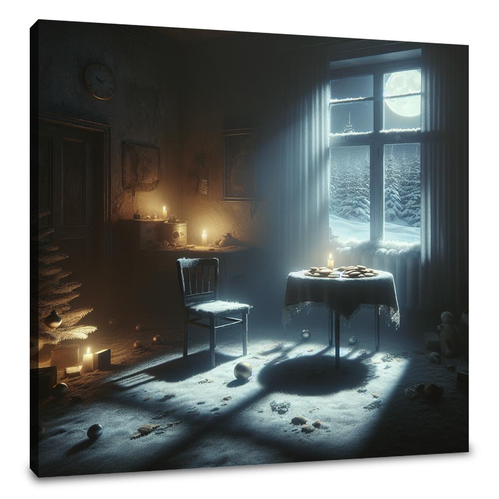Midnight Solitude Christmas Canvas