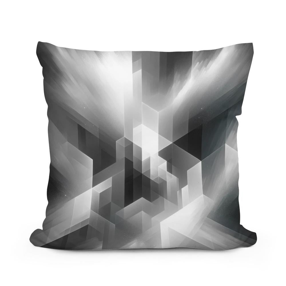 Monochrome Mystique Cotton Cushion