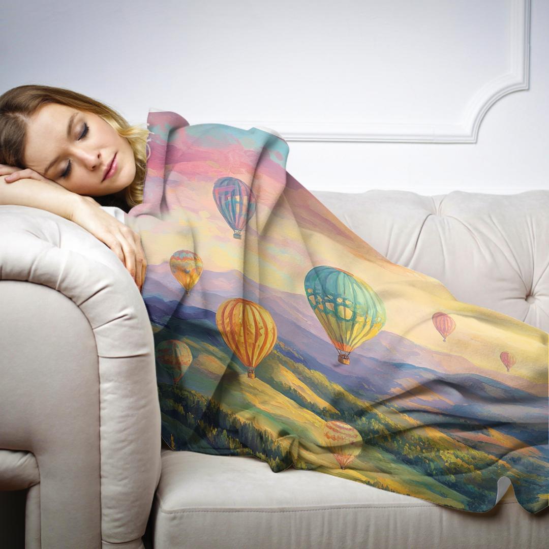 Whimsical Balloon Dream Blanket