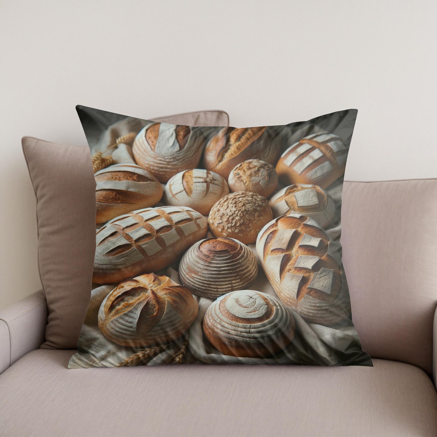 Artisan Bread Array Cotton Cushion