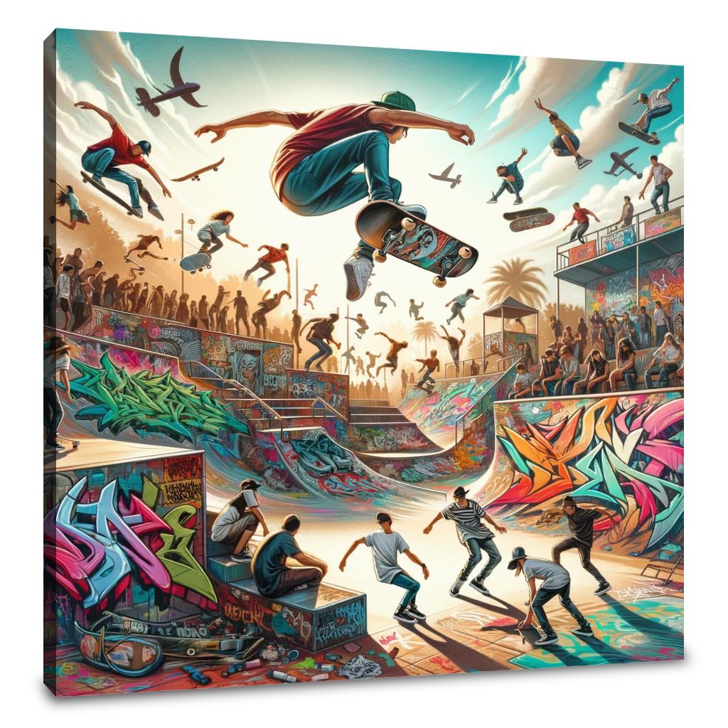 Graffiti, Skate, Murals Canvas