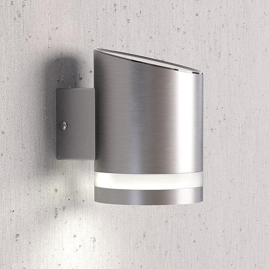 Silver Solar Motion Down Wall Light Sign Light