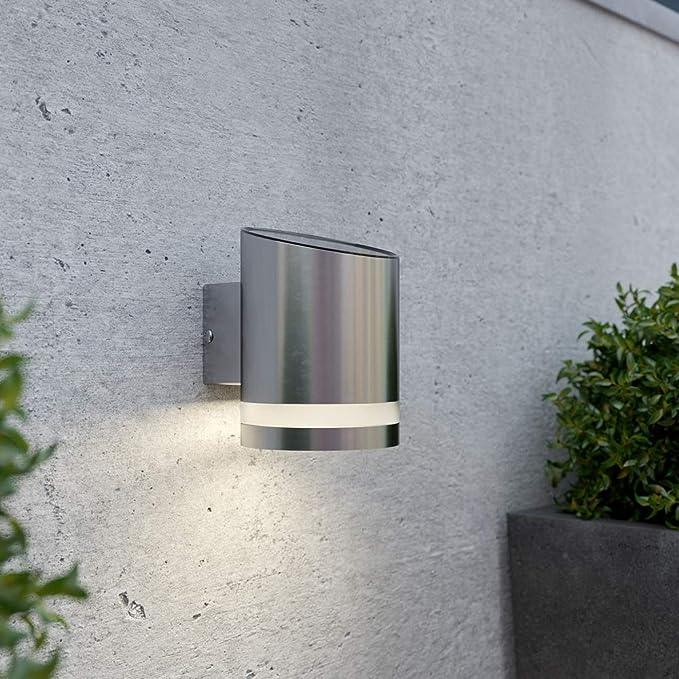 Silver Solar Motion Down Wall Light Sign Light