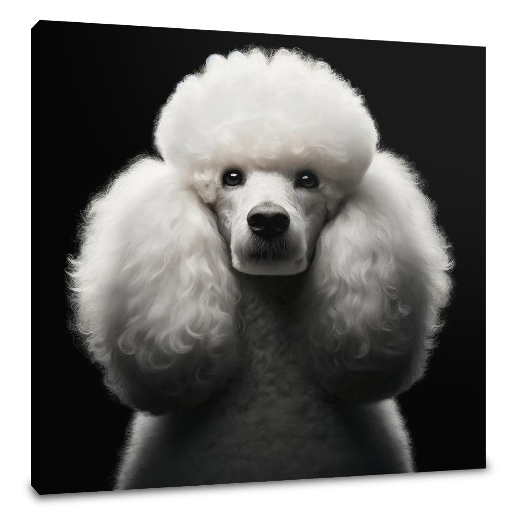 Regal Poodle Canvas