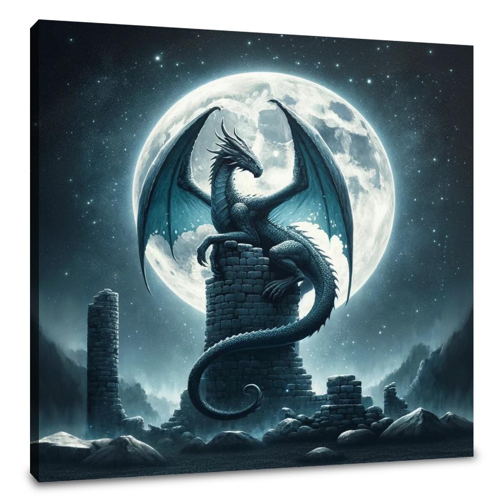 Lunar Sentinel Canvas