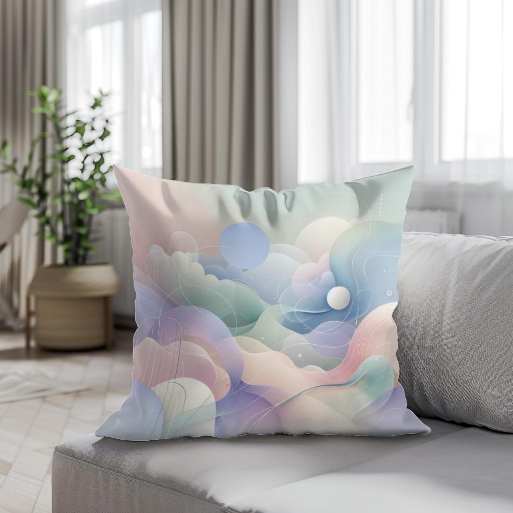Serene Pastel Whisper Cotton Cushion