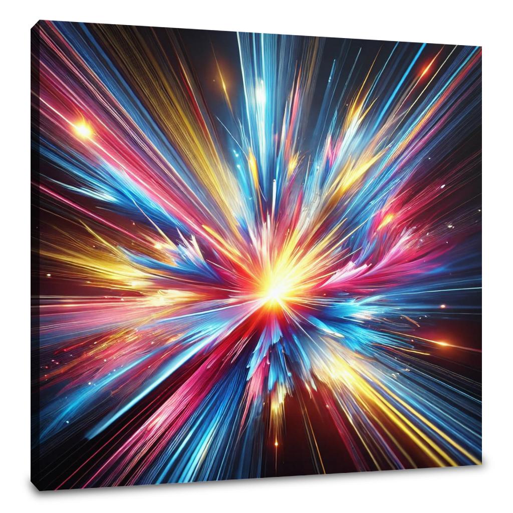 Light Explosion Burst Canvas