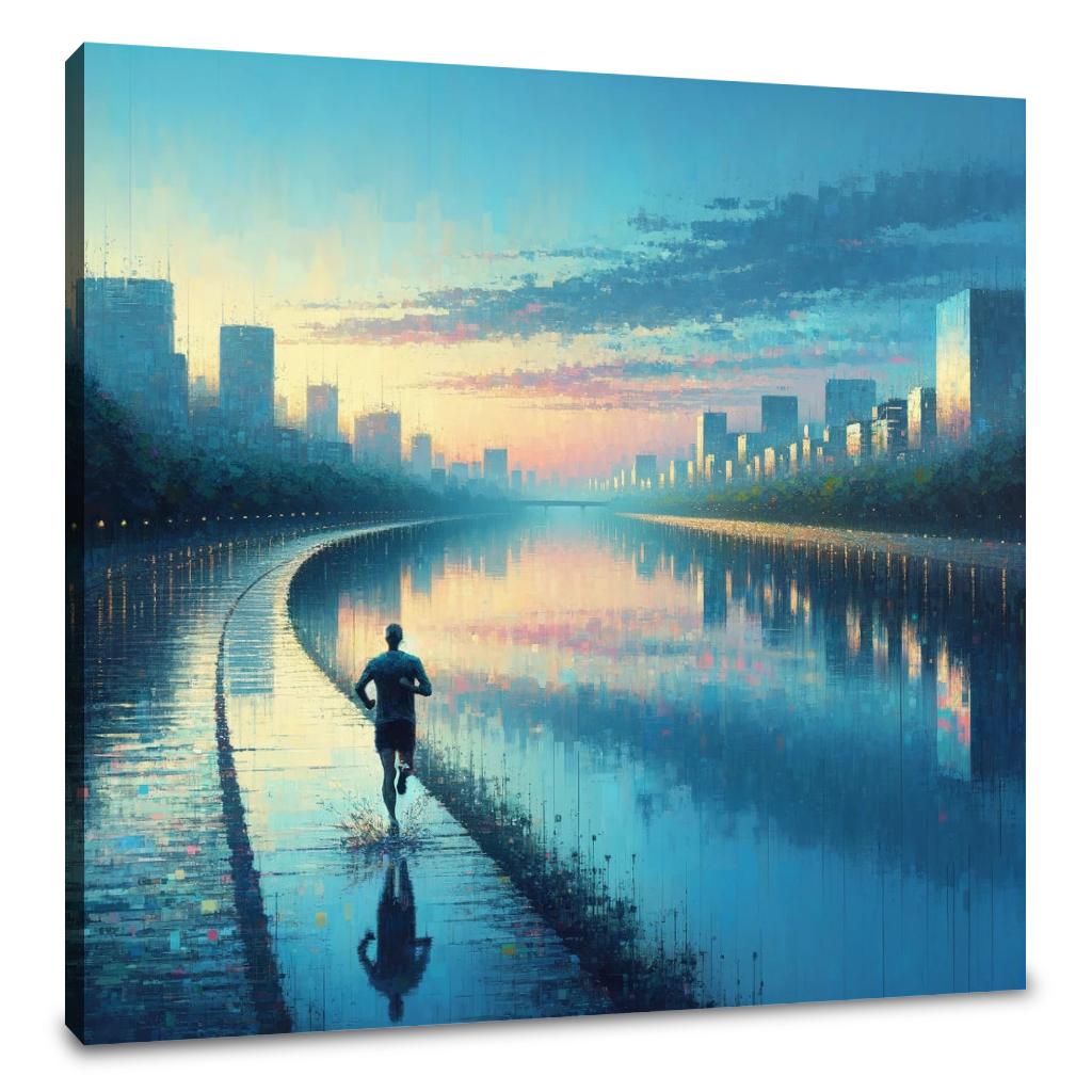 Summer Dawn Jog Serenity Canvas