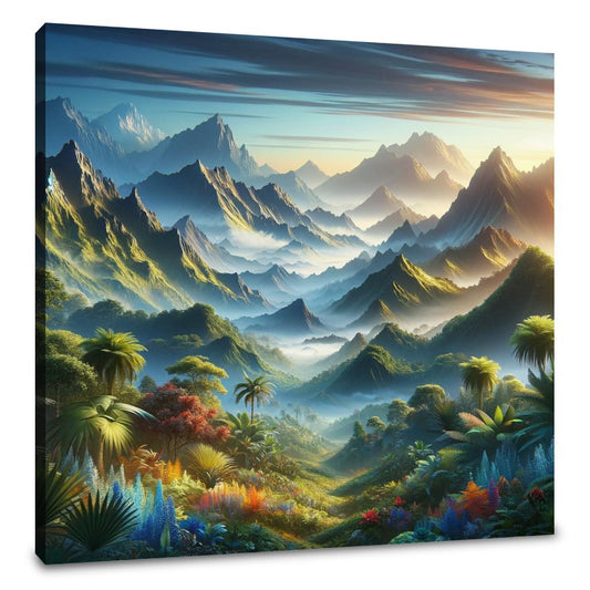 Mountain Tropics Symphony Canvas