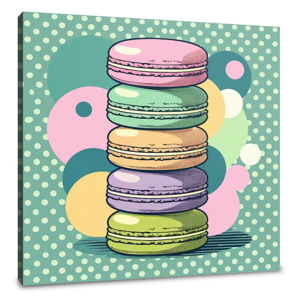 Sweet Macarons Canvas