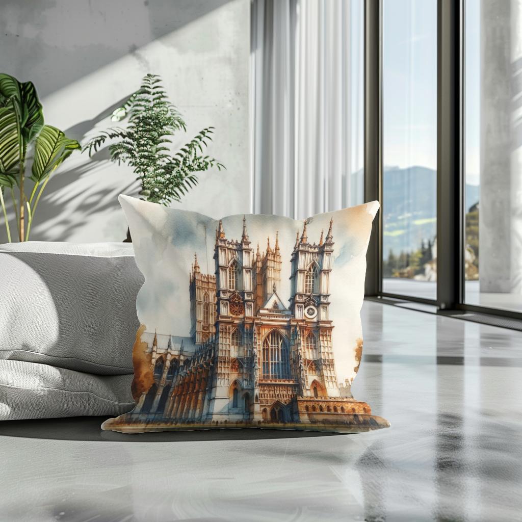 London Westminster Abbey Warmth Cotton Cushion