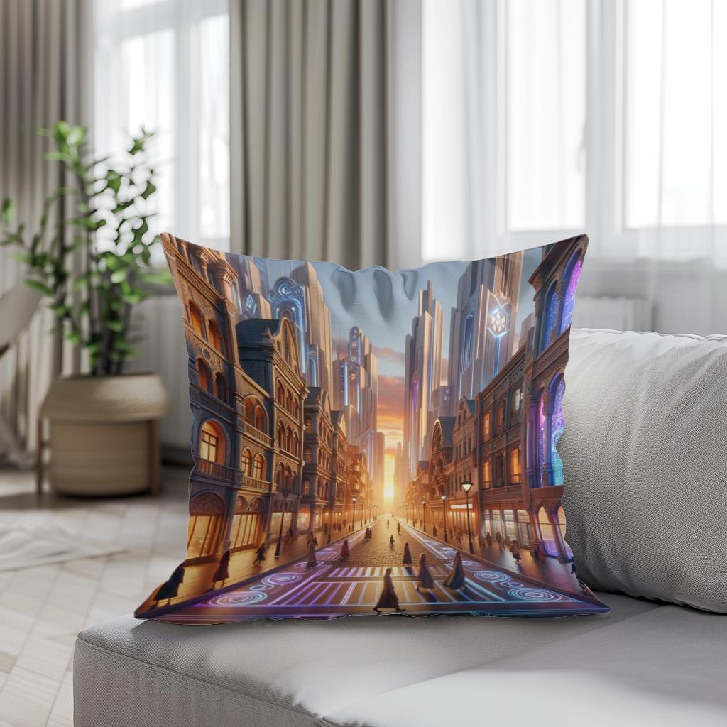 Dusk Fusion Boulevard Cotton Cushion